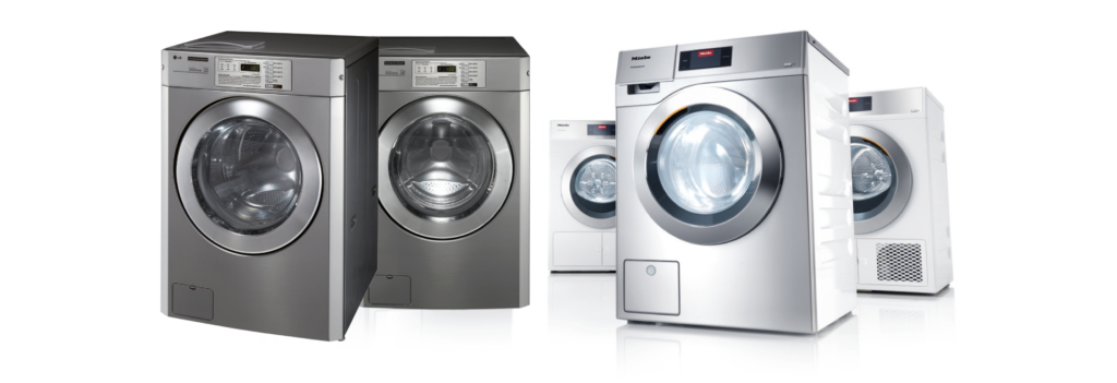 Équipements et mise à disposition de laverie libre service pour les campings